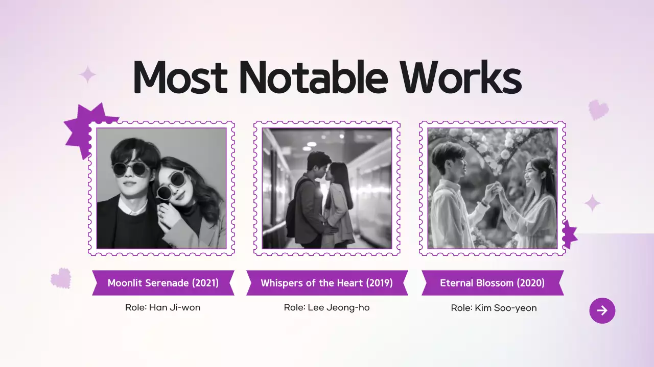 Purple Trendy Drama Pitch Presentation