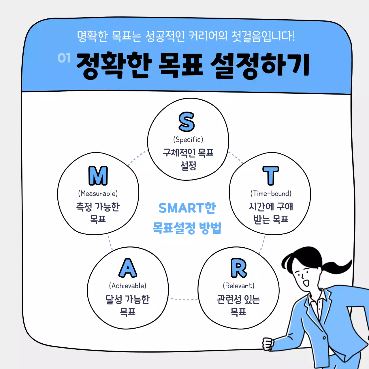 하늘색 깔끔 직장인 교육 자료