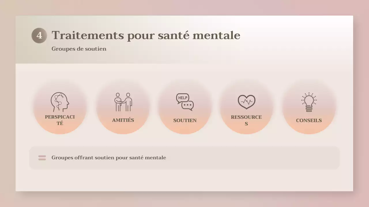 présentation beige de la santé moderne