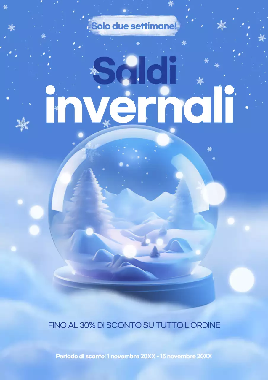 Blu Semplice Saldi invernali