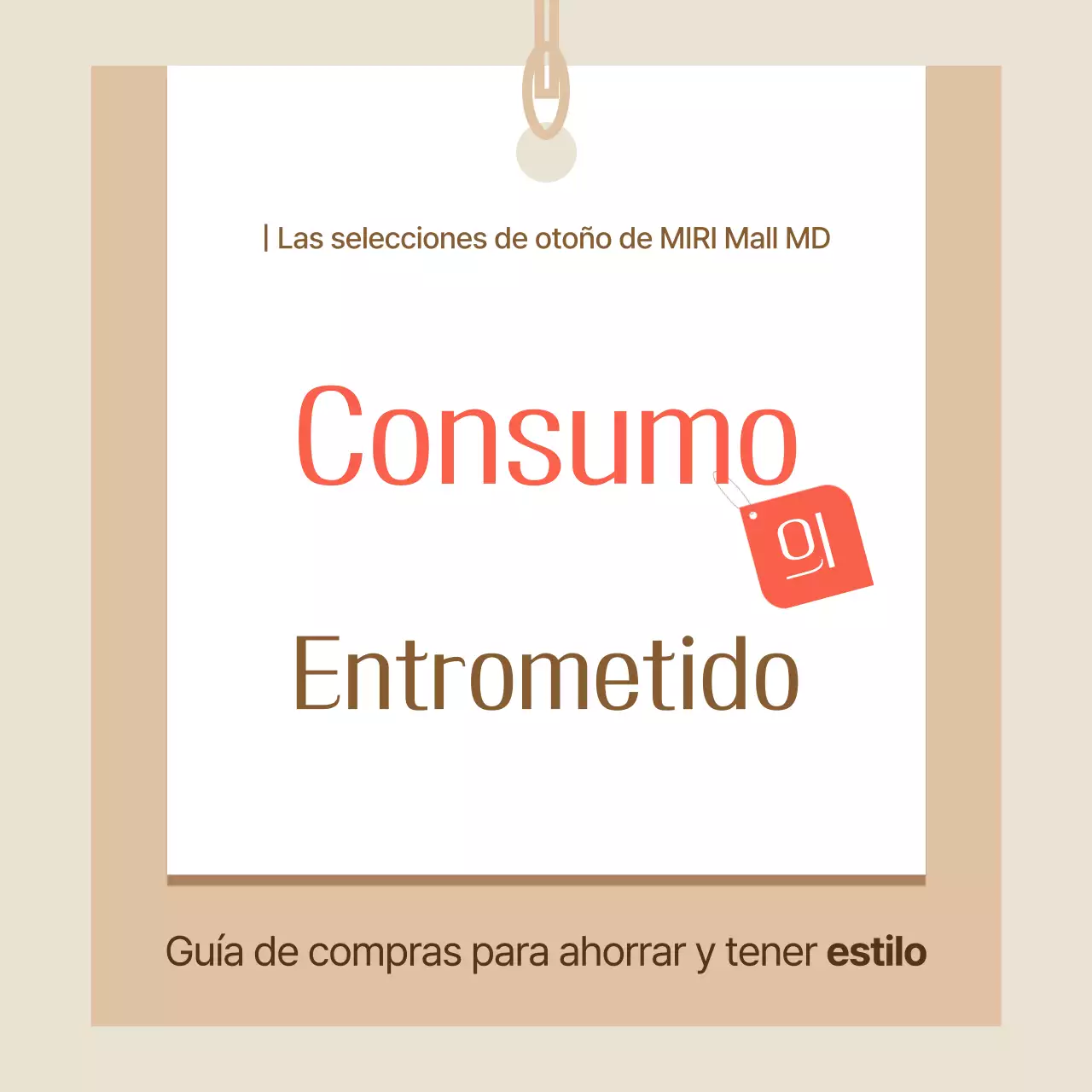 Beige Simple Shopping Ad