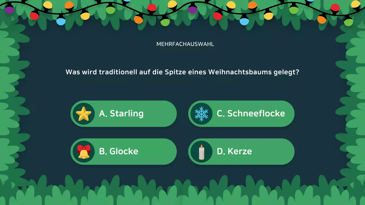 kreative Präsentation für festliche Veranstaltungen