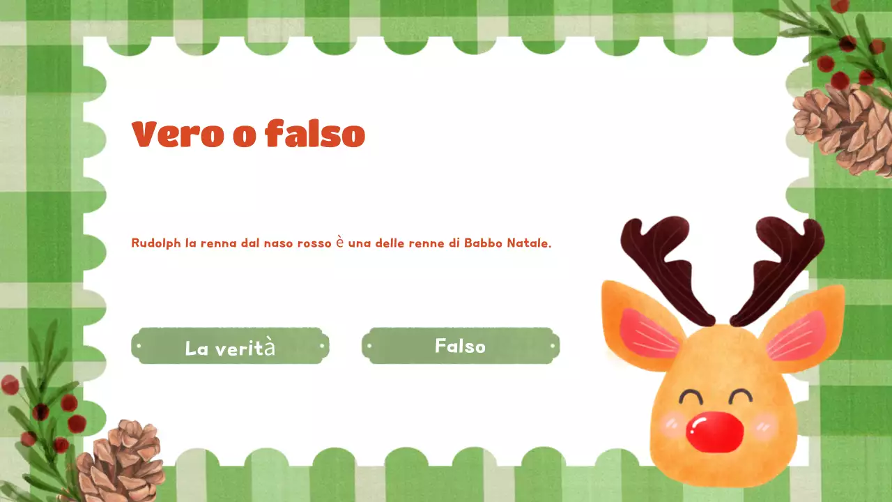 presentazione verde festosa per le vacanze