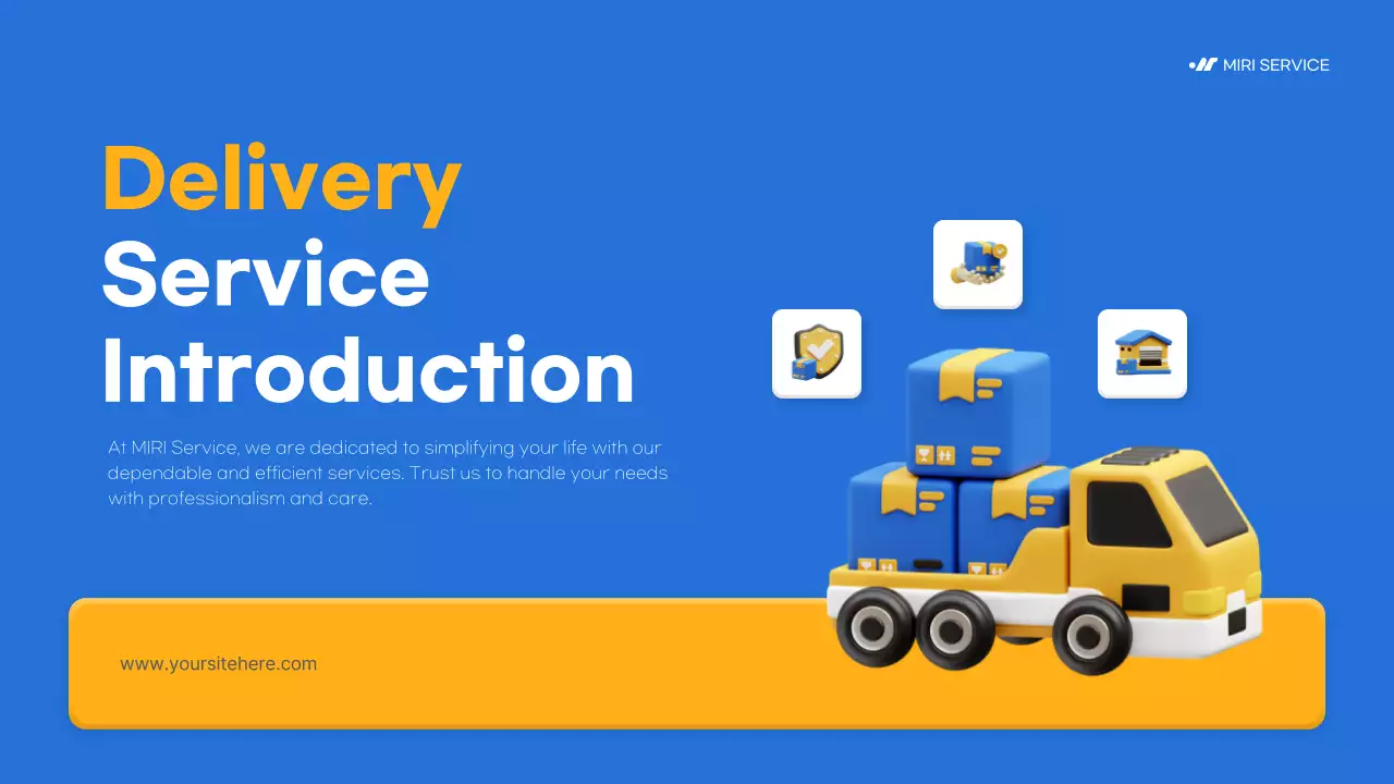 Blue Modern Delivery Presentation