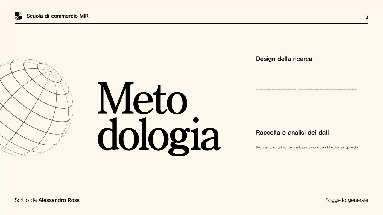 Presentazione della tesi di laurea moderna in beige