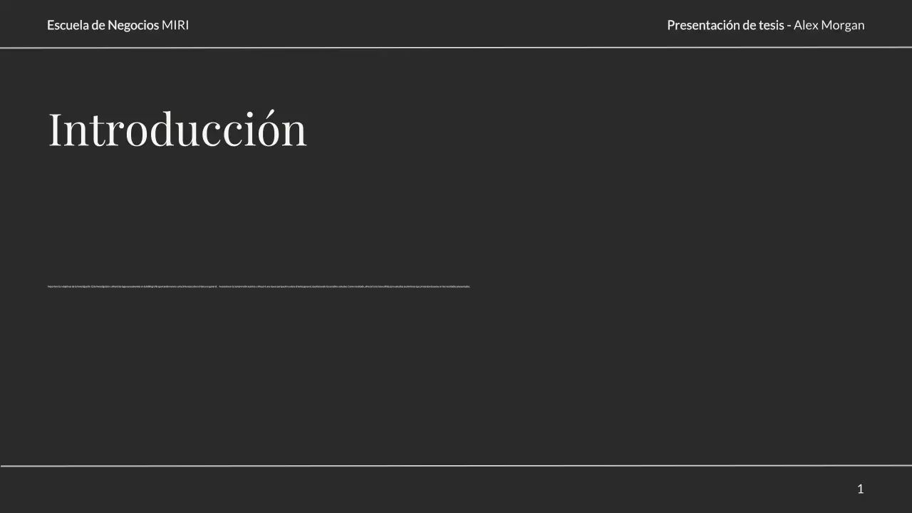 presentación de tesis elegante y neutra