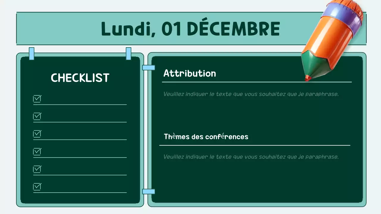 agenda de classe pop orange et sarcelle