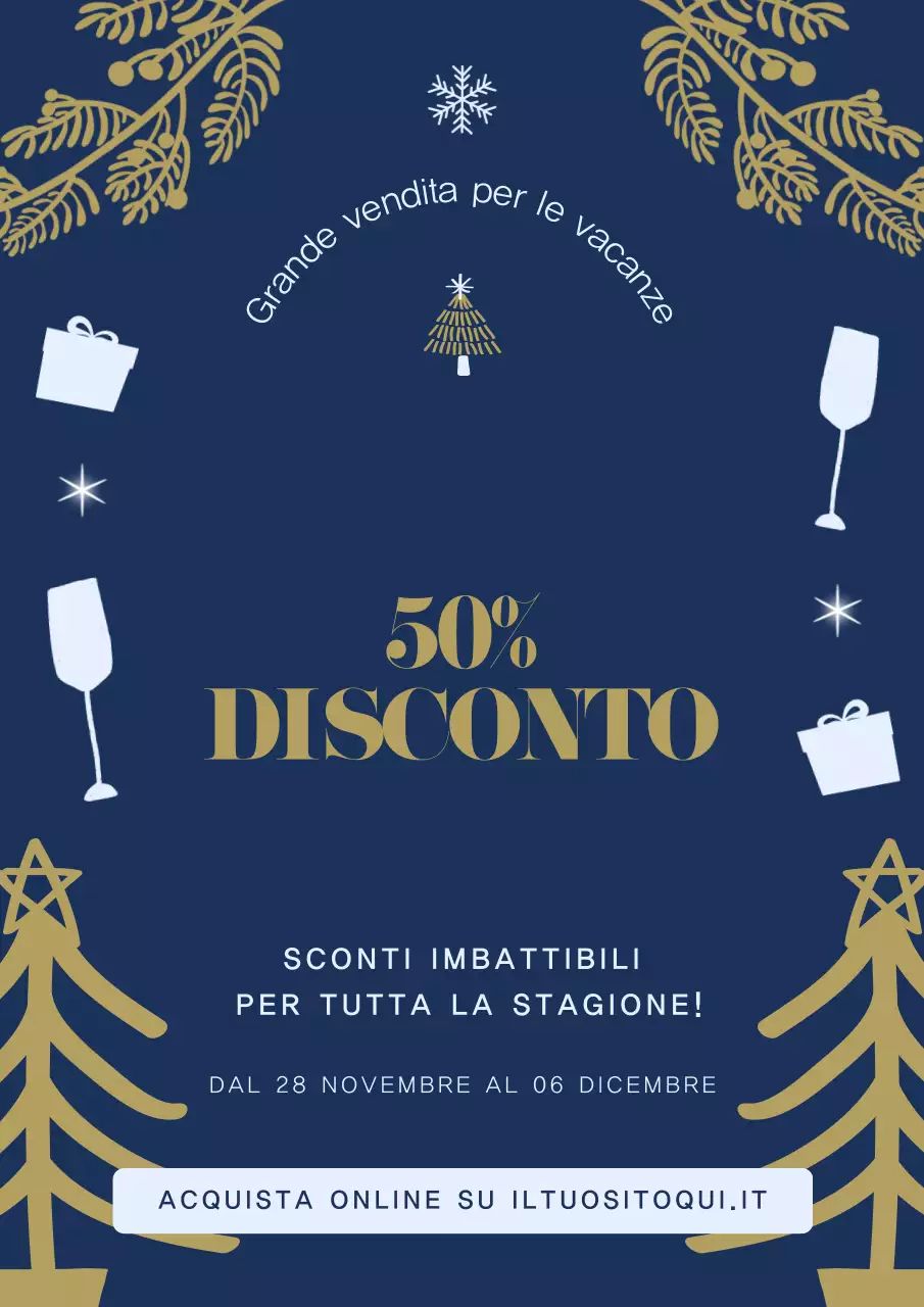 navy elegante promozione per le vacanze