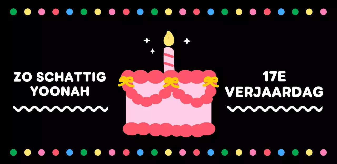 Zwarte Pop Verjaardagskaart