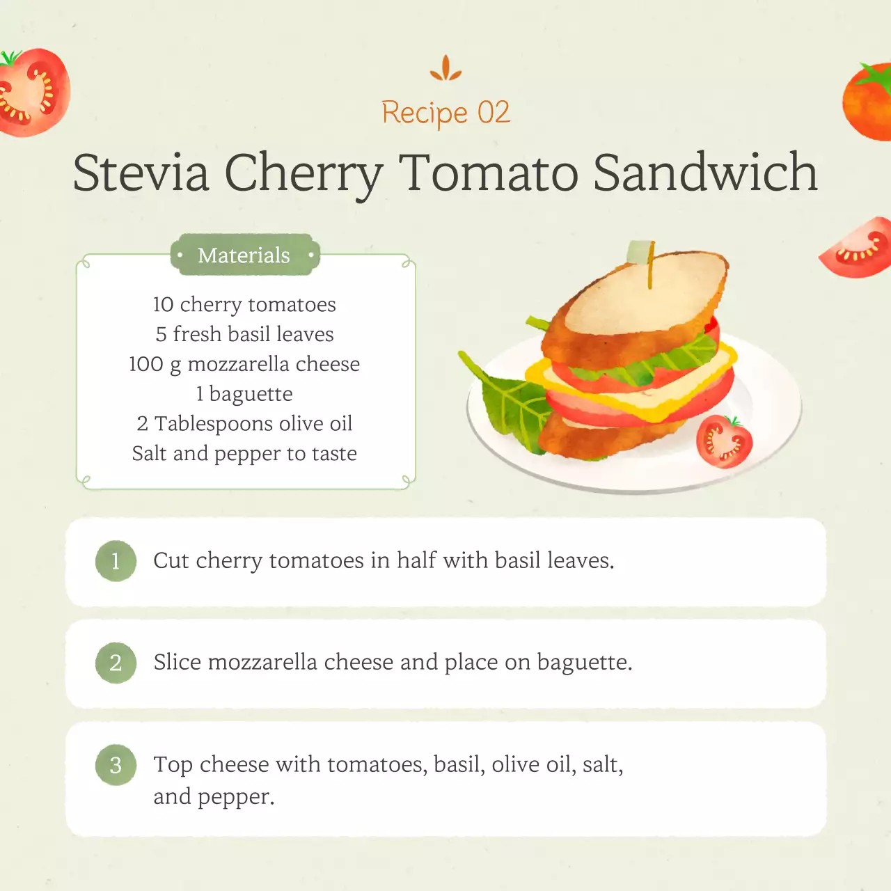 Resep Tomat Hijau Minimal Instagram Carousel