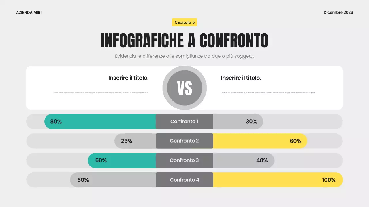 modello di infografica moderna grigia