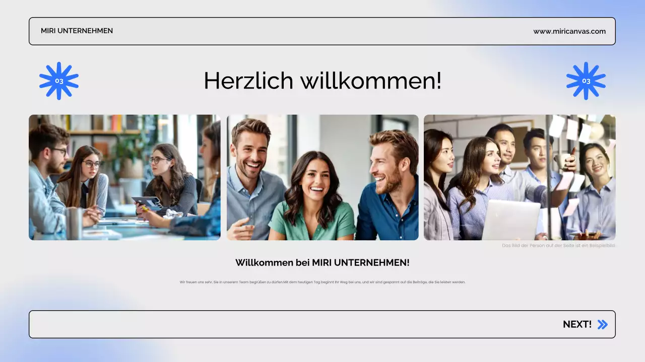 blaue moderne Business-Präsentation