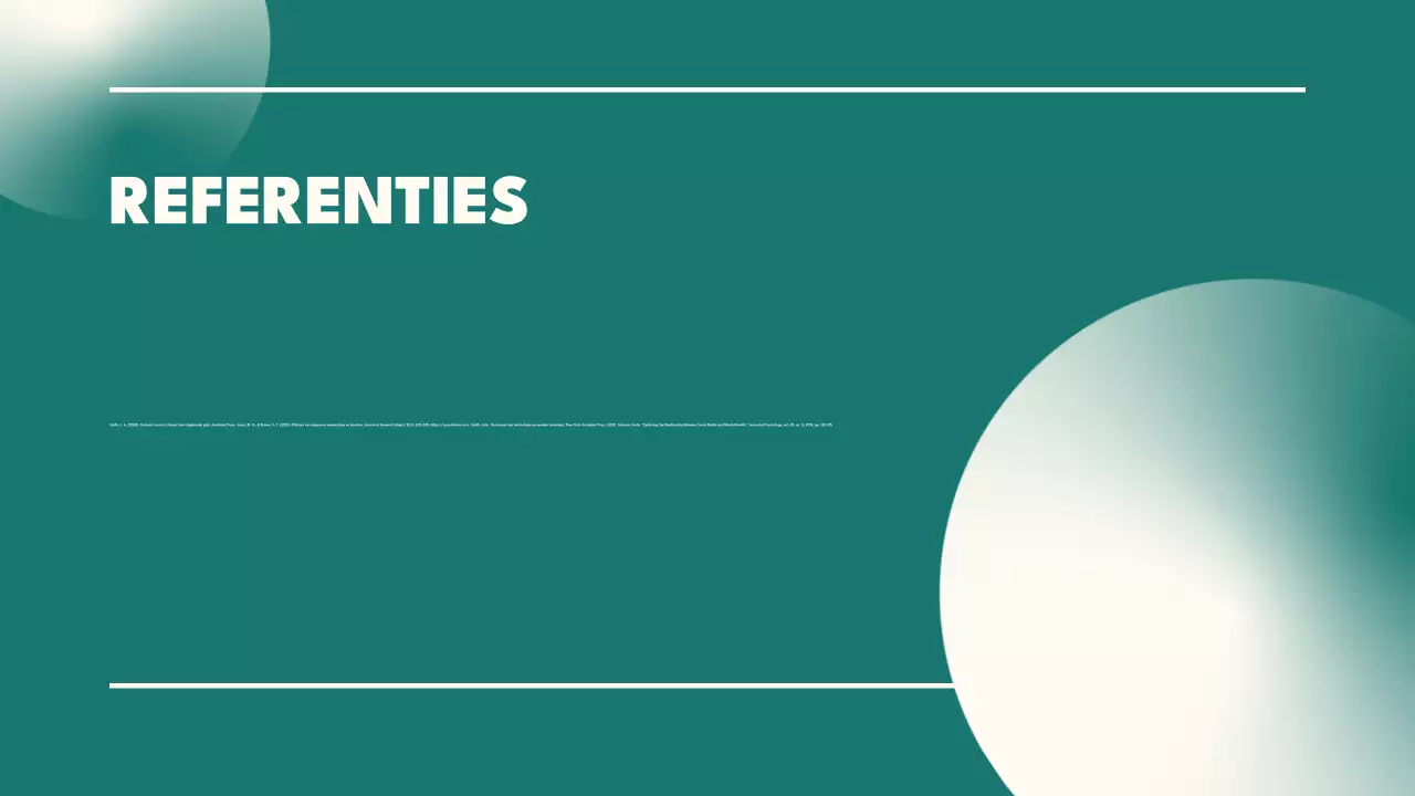 teal minimalistische thesis presentatie