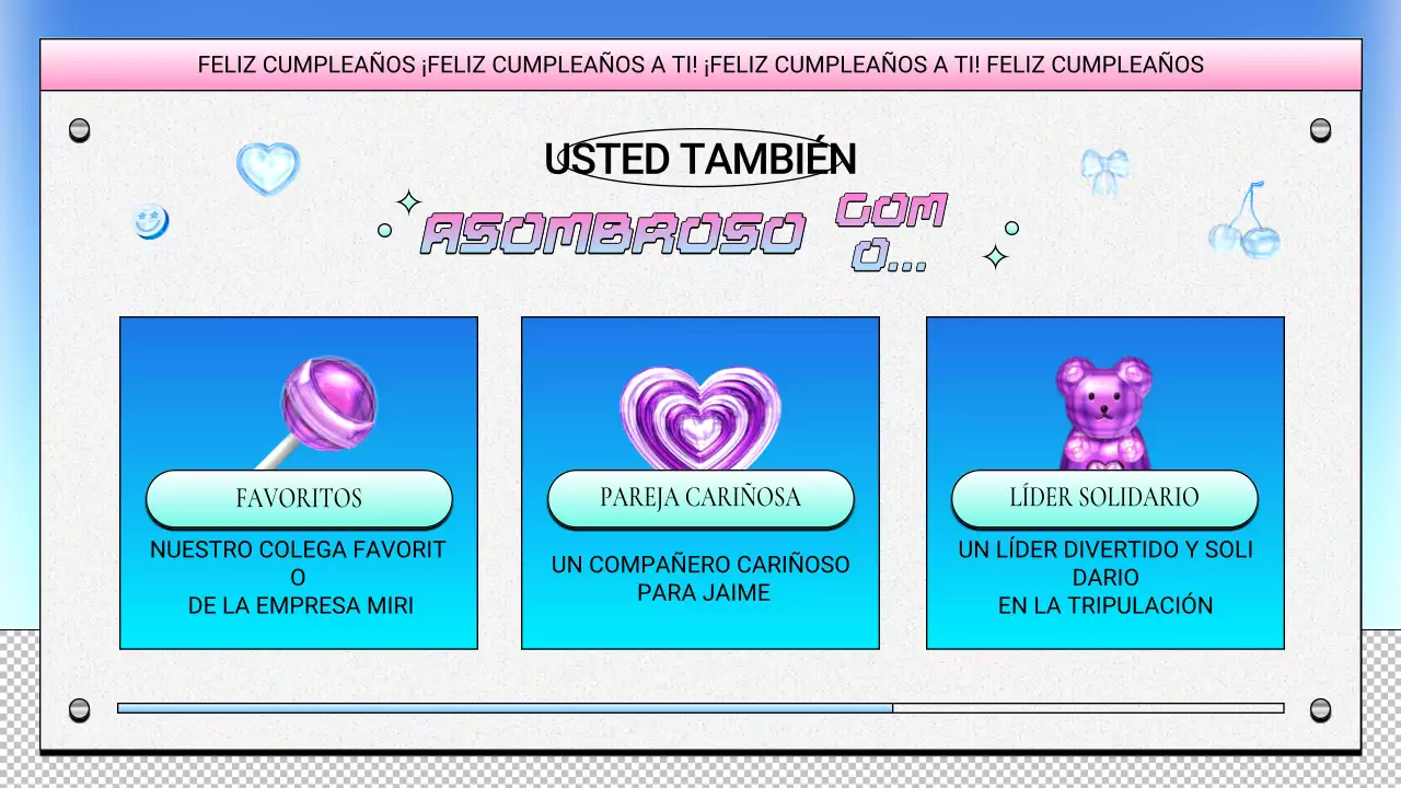 diseño de cumpleaños retro morado