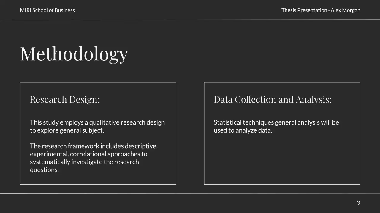 Black Professional Thesis Presentation