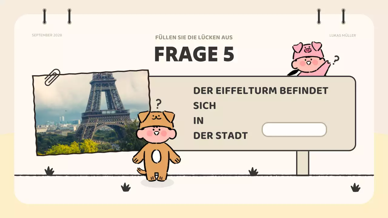 rosa Animation Quizmaterial