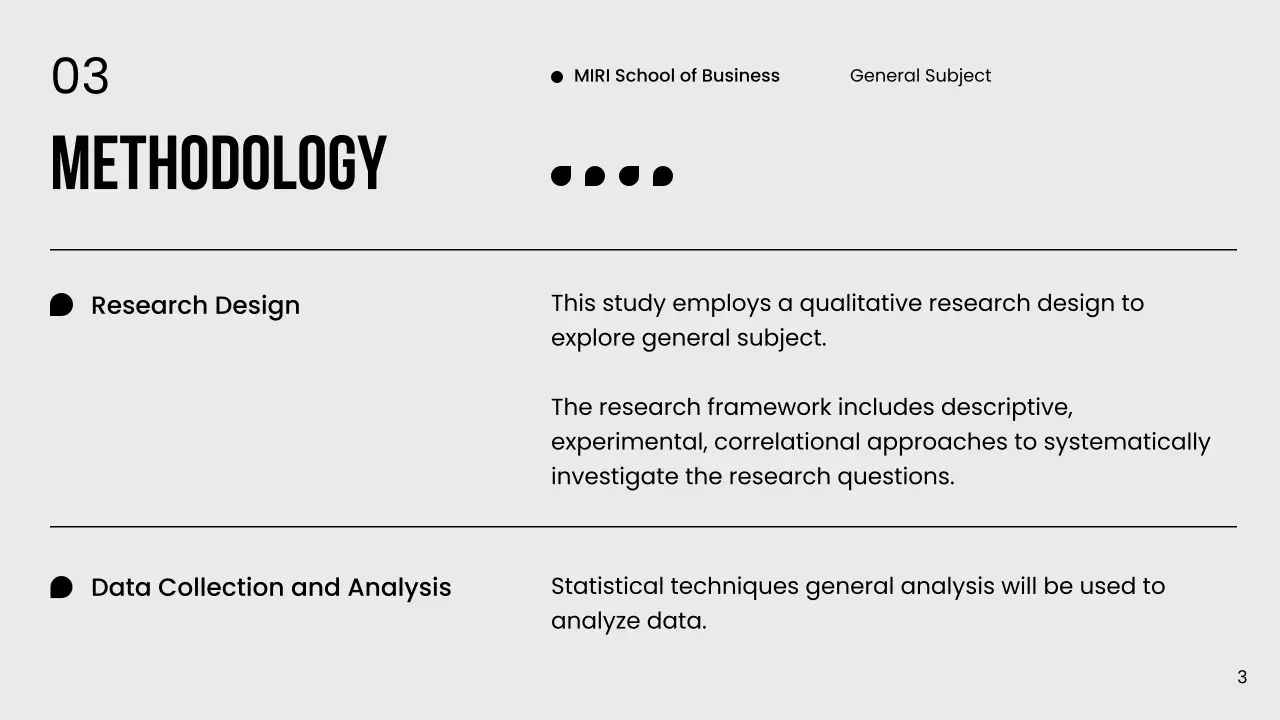 Black Minimal Thesis Docs Presentation