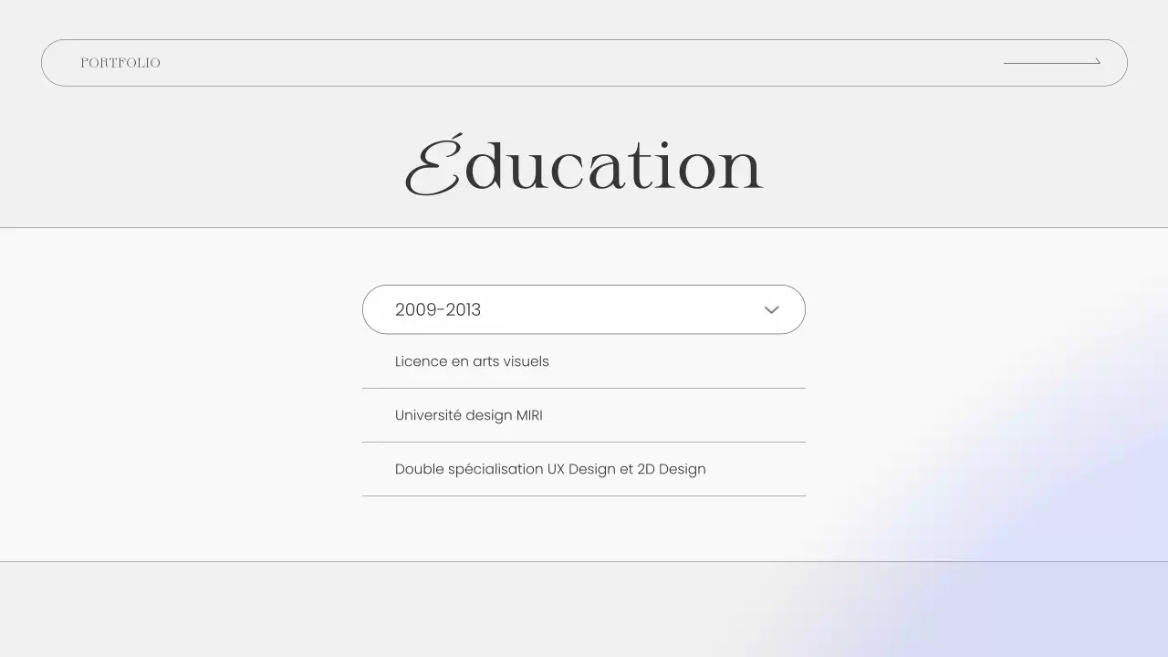 présentation d'un portefeuille moderne en gris