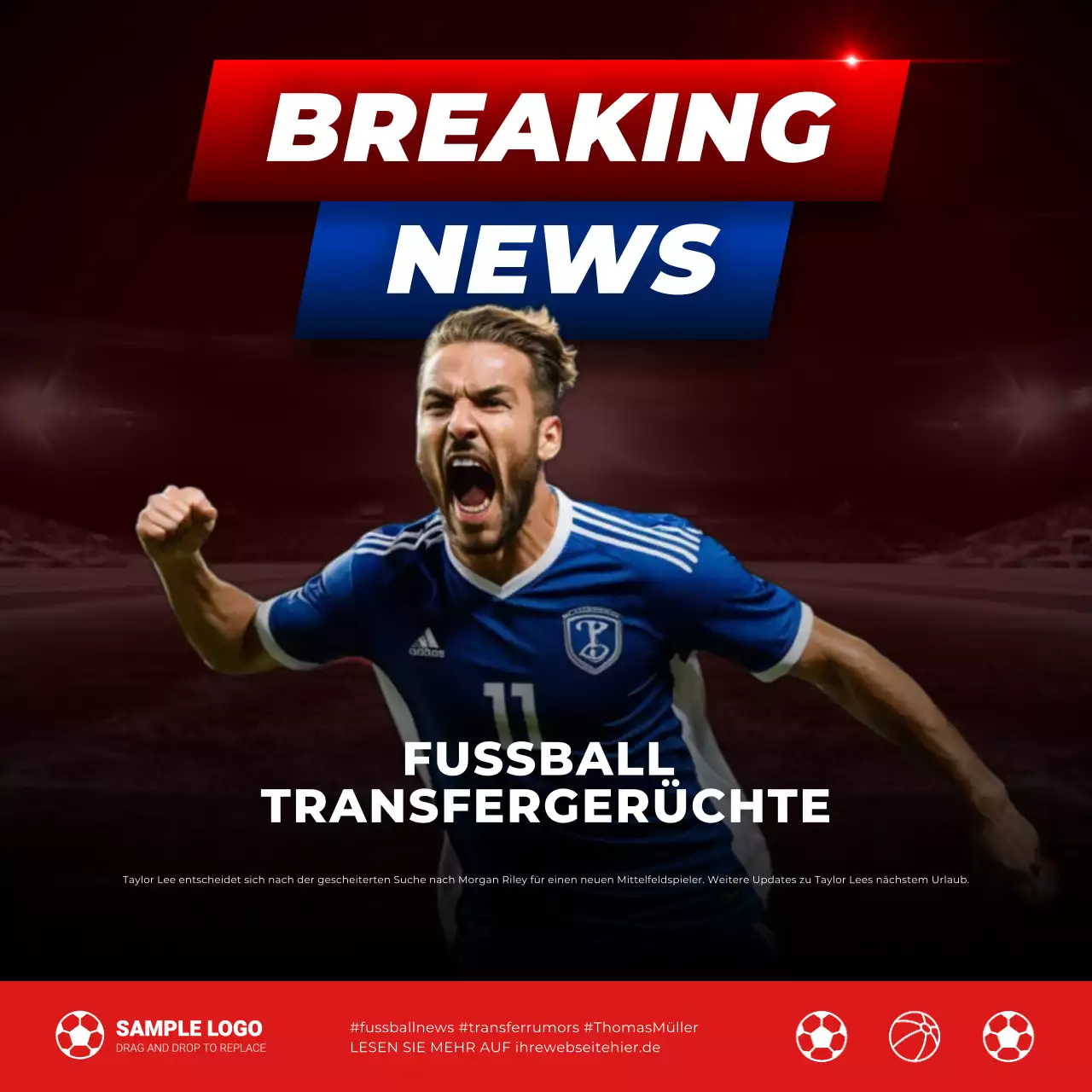 moderne Fußballnachrichten