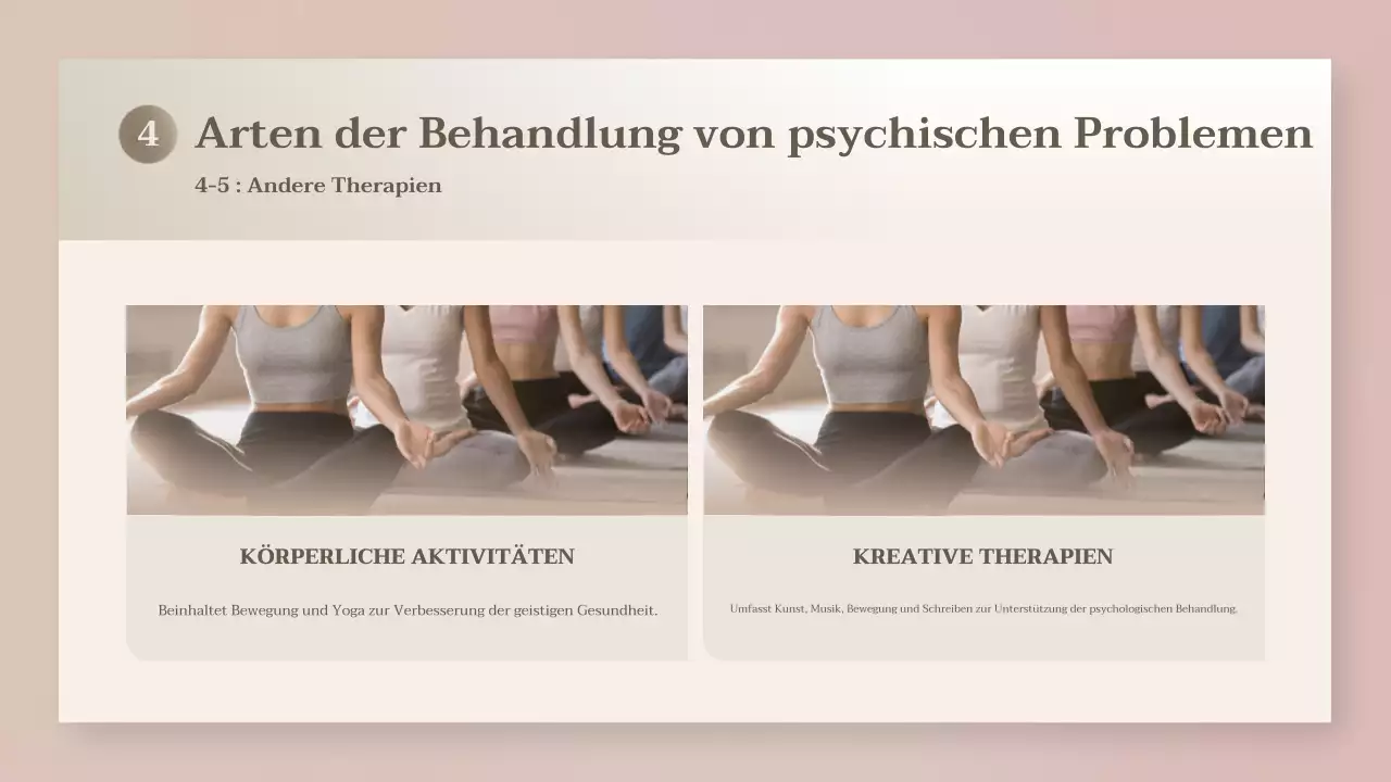 beige moderne Gesundheitspräsentation