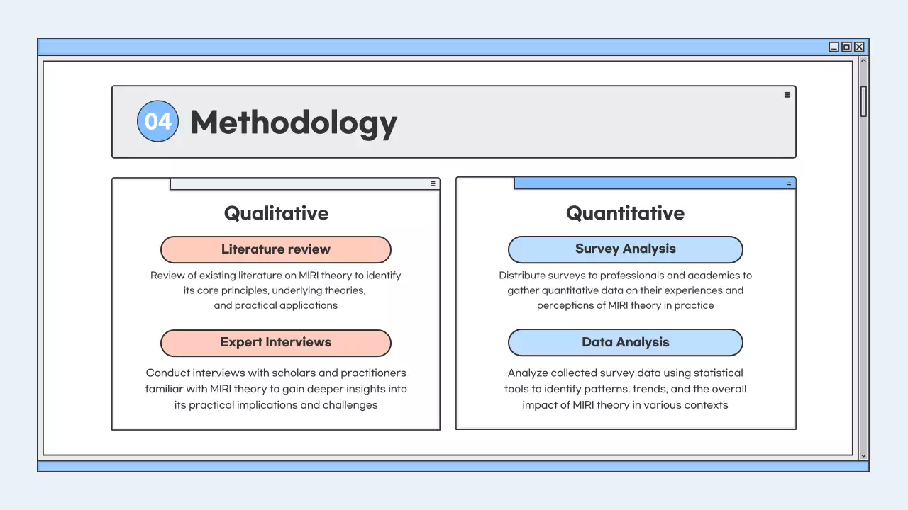 Blue Simple Project Overview Guide Presentation