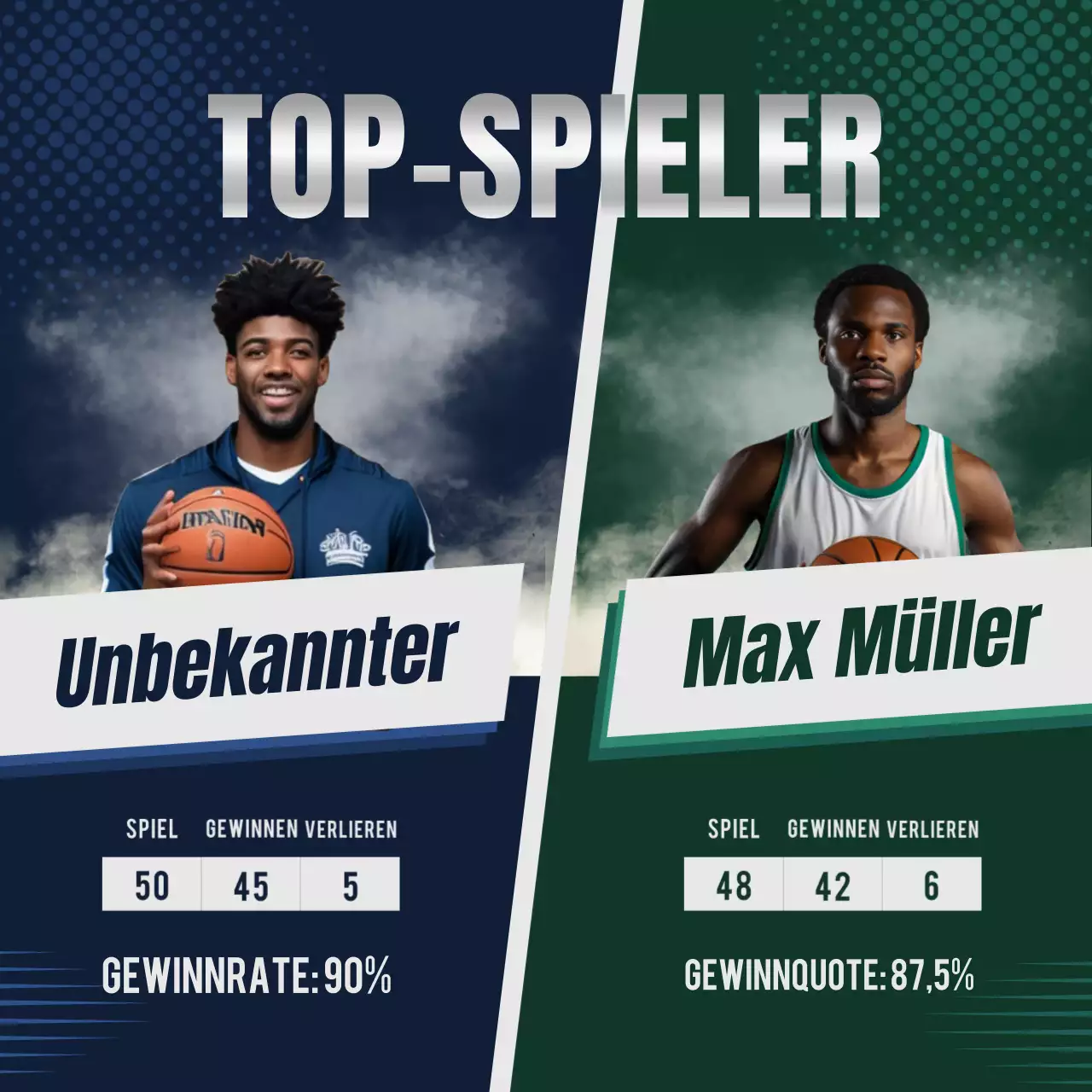 Blue Modern Basketball Ankündigung Social Media