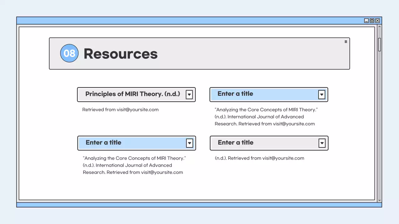 Blue Simple Project Overview Guide Presentation