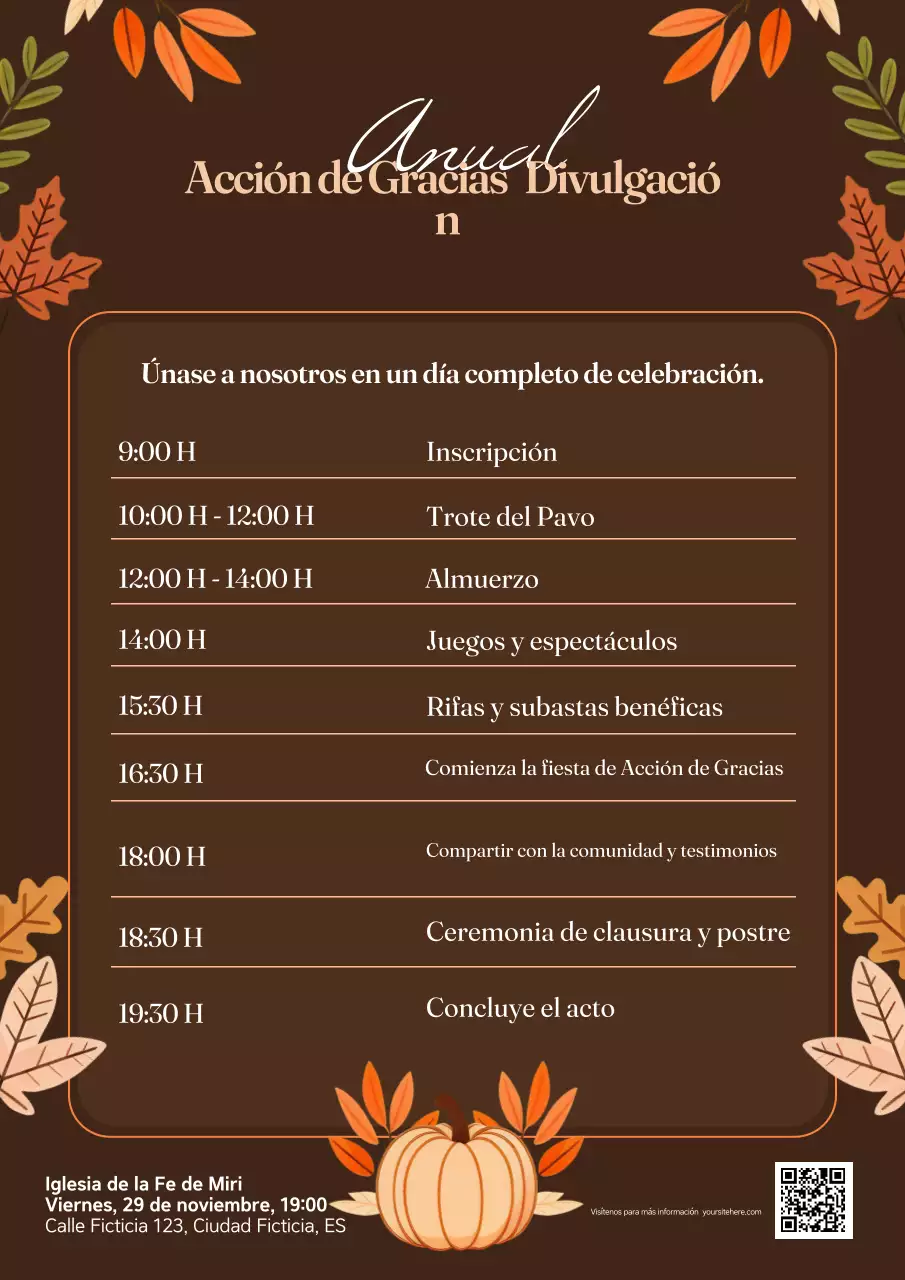 Programa de actos del Día de Acción de Gracias tradicional de Brown