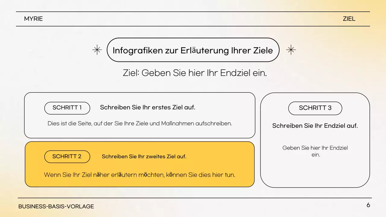 Gelb Einfache Präsentation Beschreibung