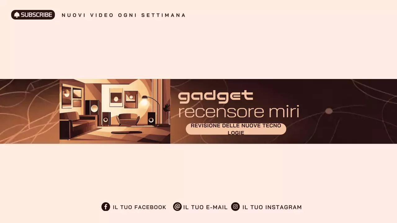 Promozione della tecnologia moderna beige