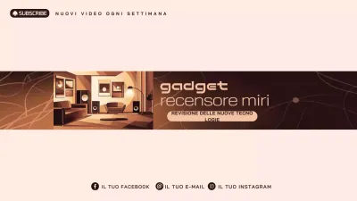 Promozione della tecnologia moderna beige