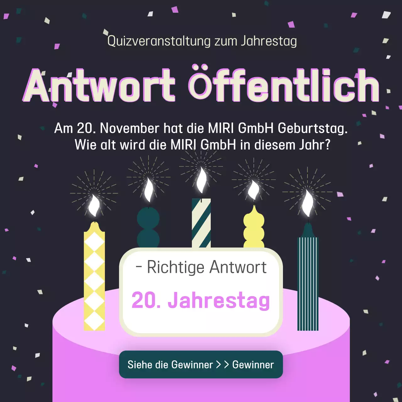 Werbung für die Jubiläumsveranstaltung von Black Modern