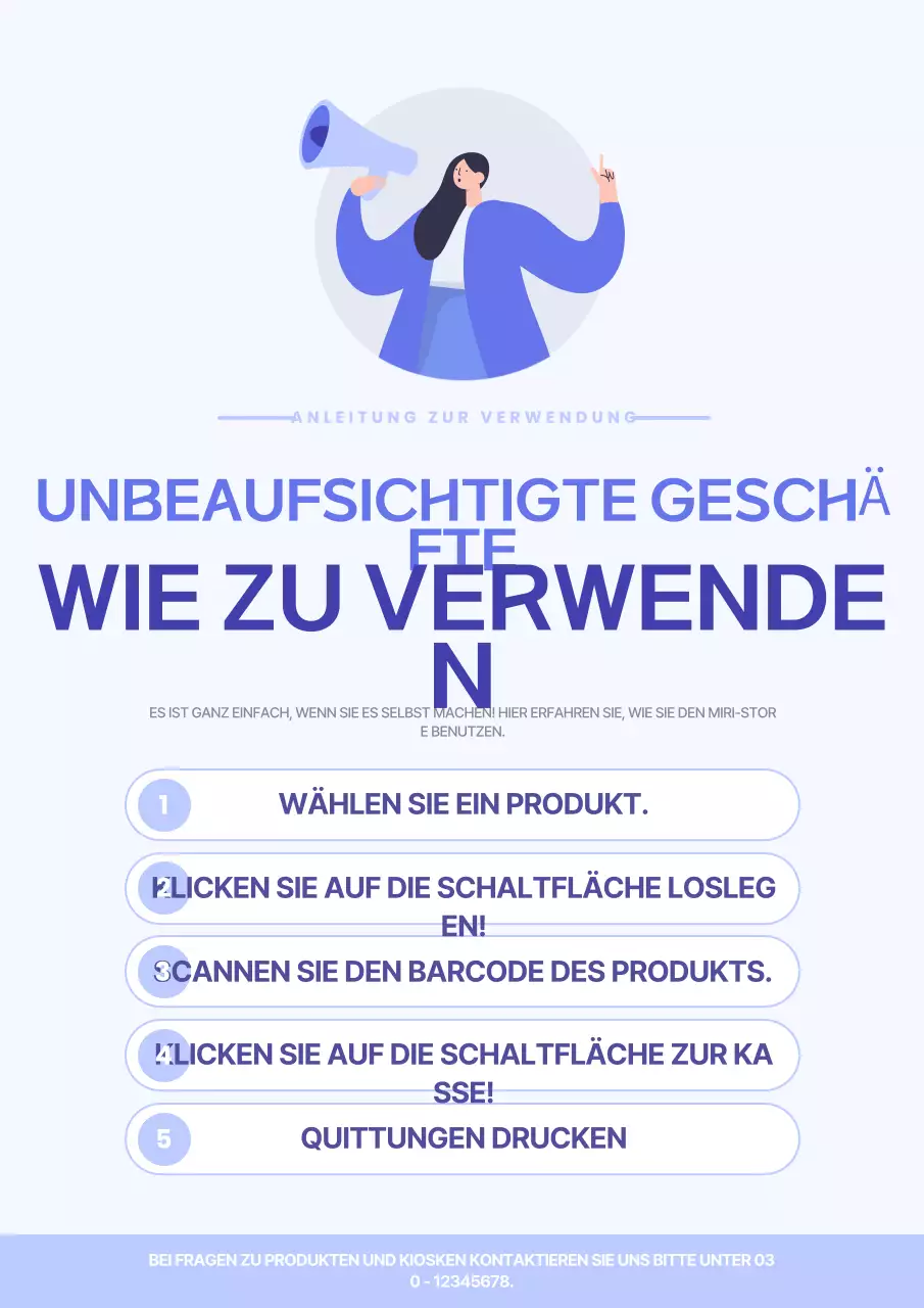 Light Blue Modern Shopkeeper Benutzerhandbuch