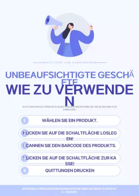 Light Blue Modern Shopkeeper Benutzerhandbuch