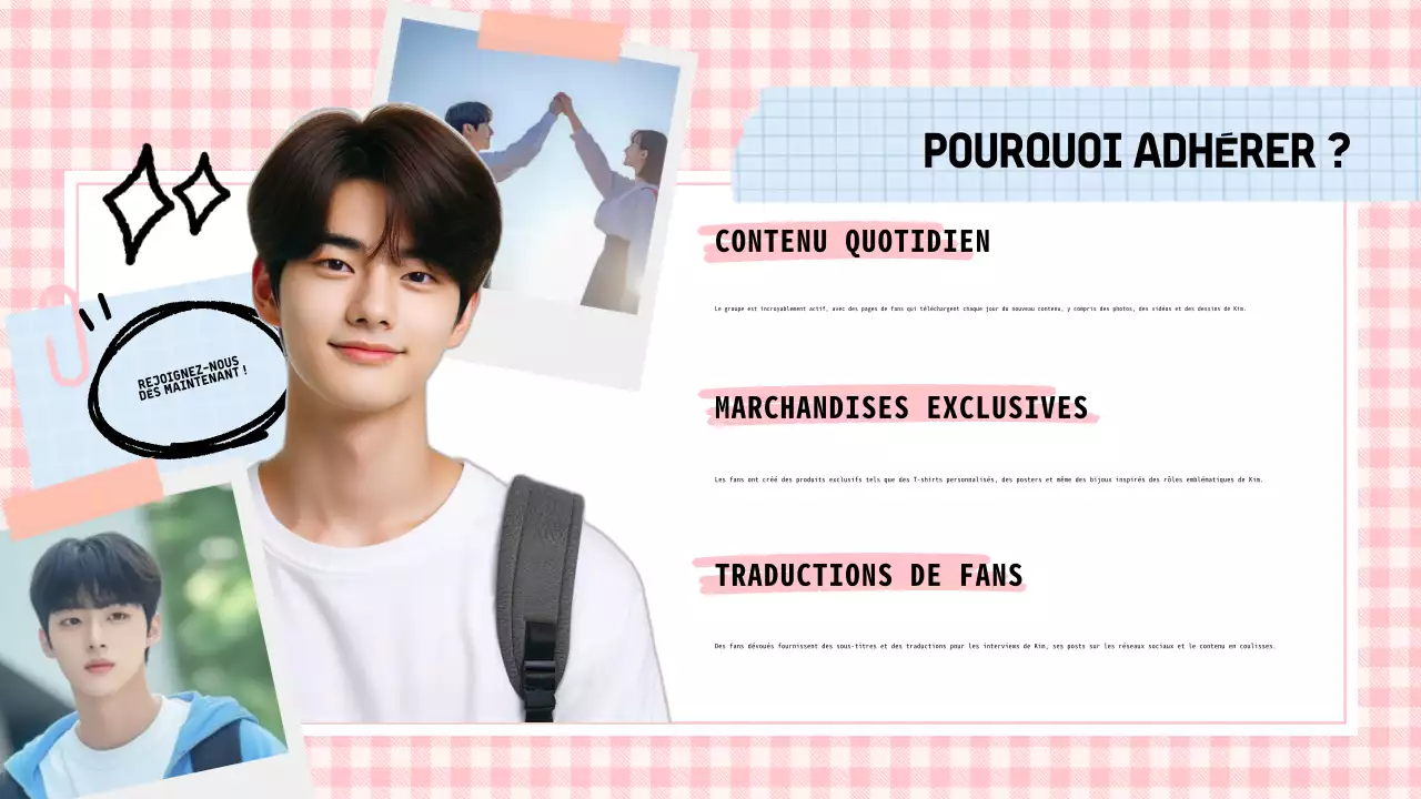 Présentation d'un K-Drama en rose pastel et en bleu