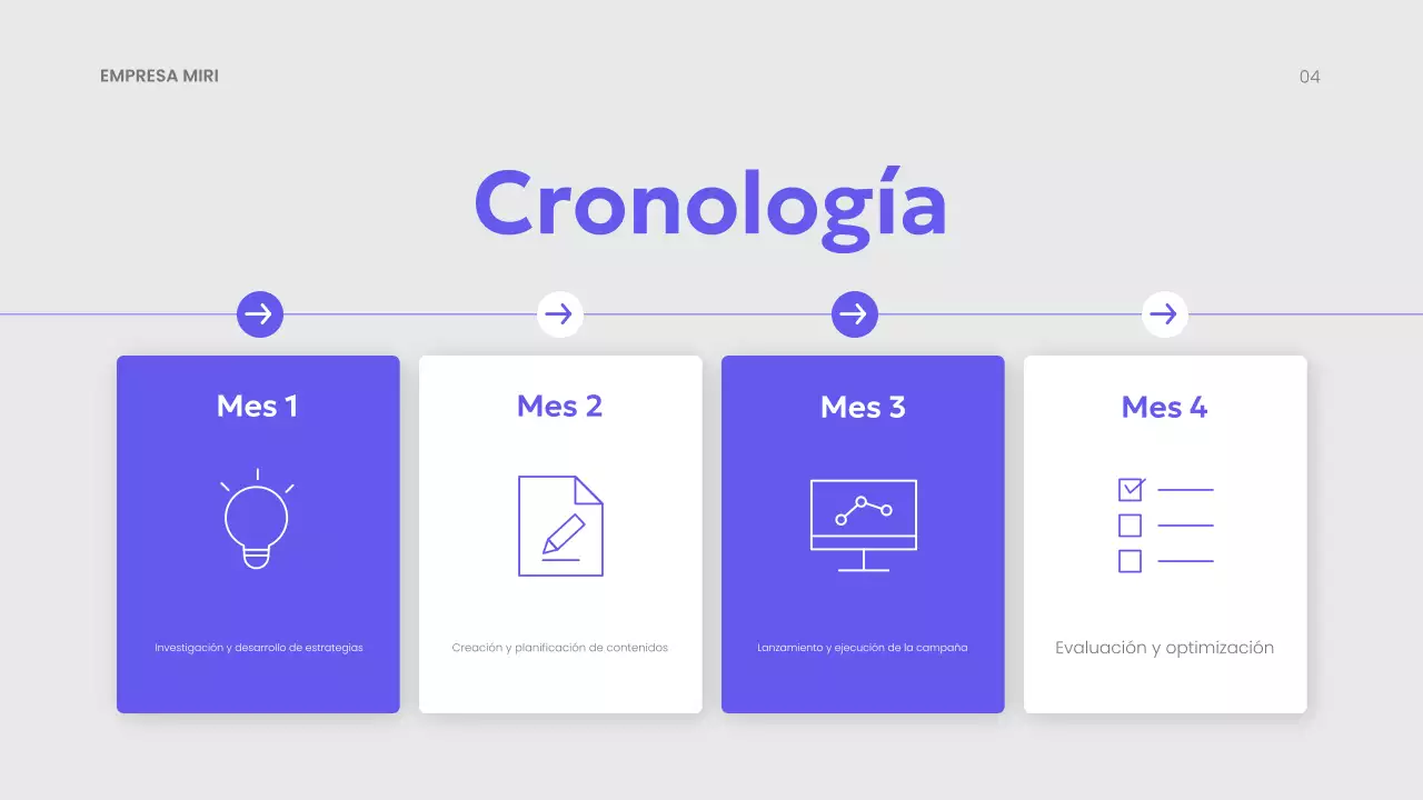 purple modern marketing plan presentation