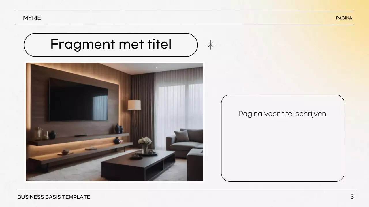 Gele Eenvoudige Presentatie Beschrijving