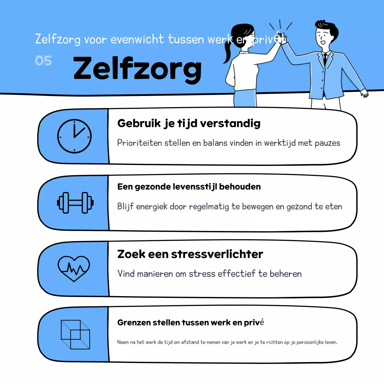 Lichtblauw Net Werker Trainingsmateriaal