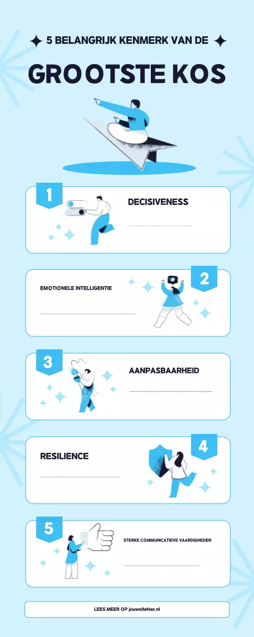 Kenmerken van de beste CEO's Infographic