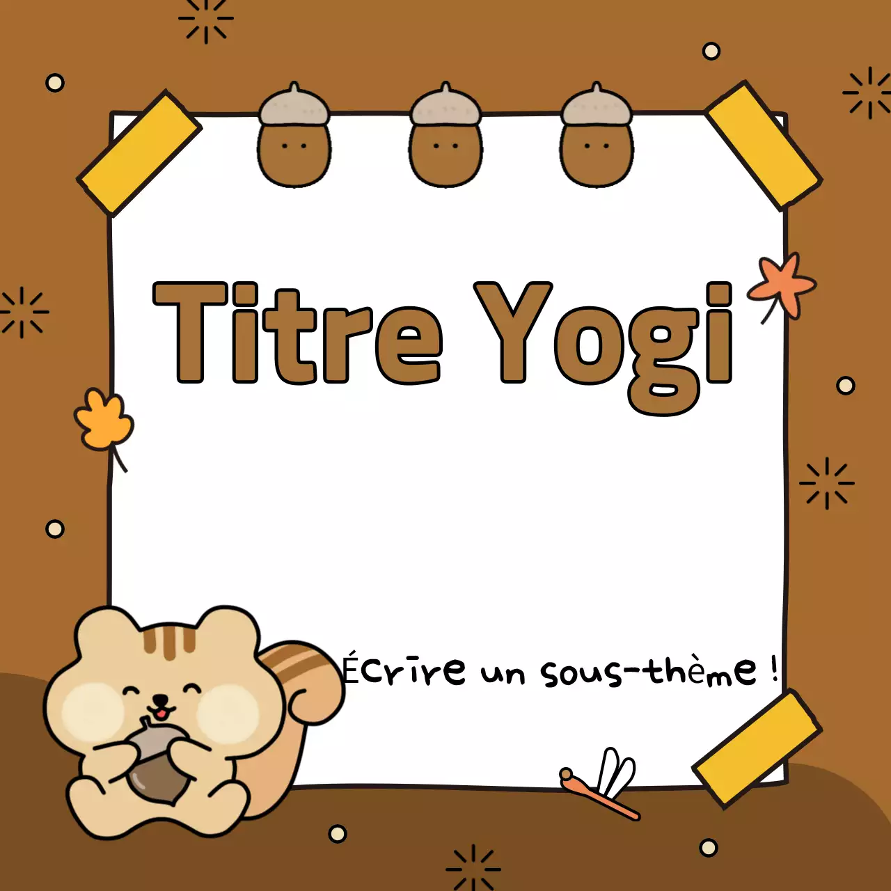 Couverture automnale dans les tons bruns et jaunes