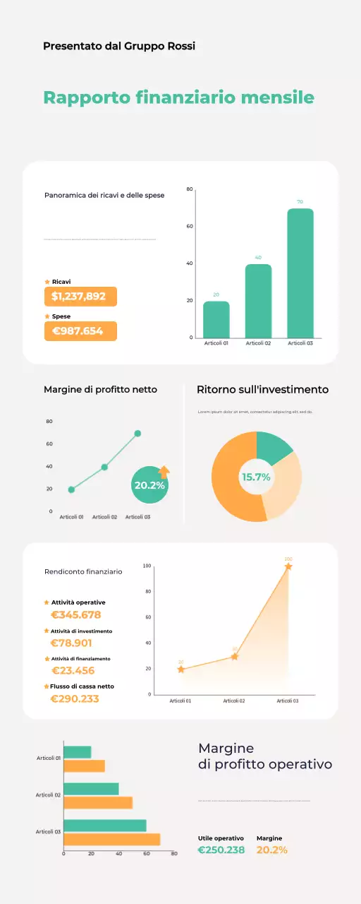 Documento di bilancio moderno Tosca