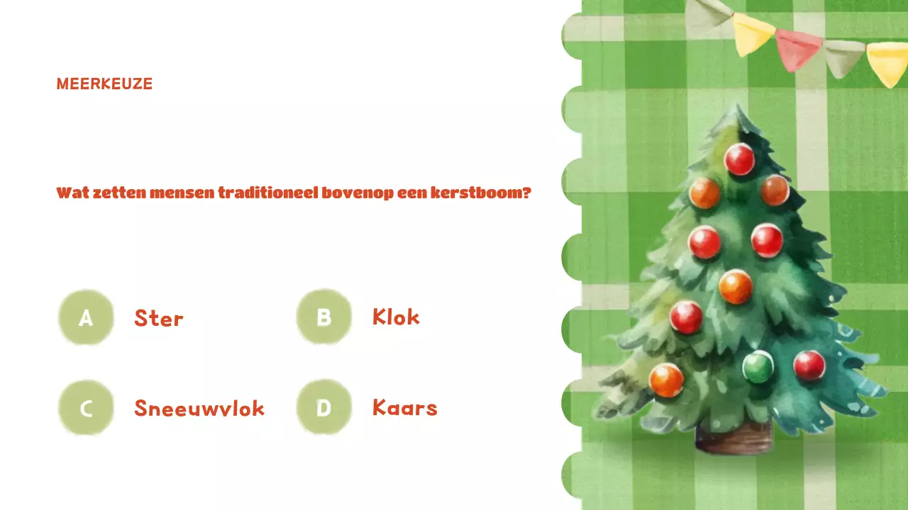groene feestelijke vakantiepresentatie