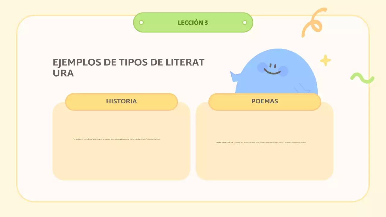 clase de literatura abstracta amarilla