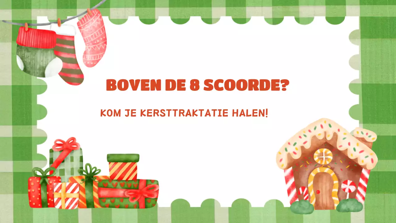 groene feestelijke vakantiepresentatie