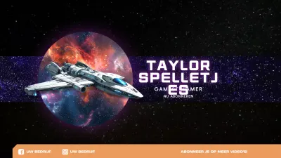 paarse moderne gaming promotie