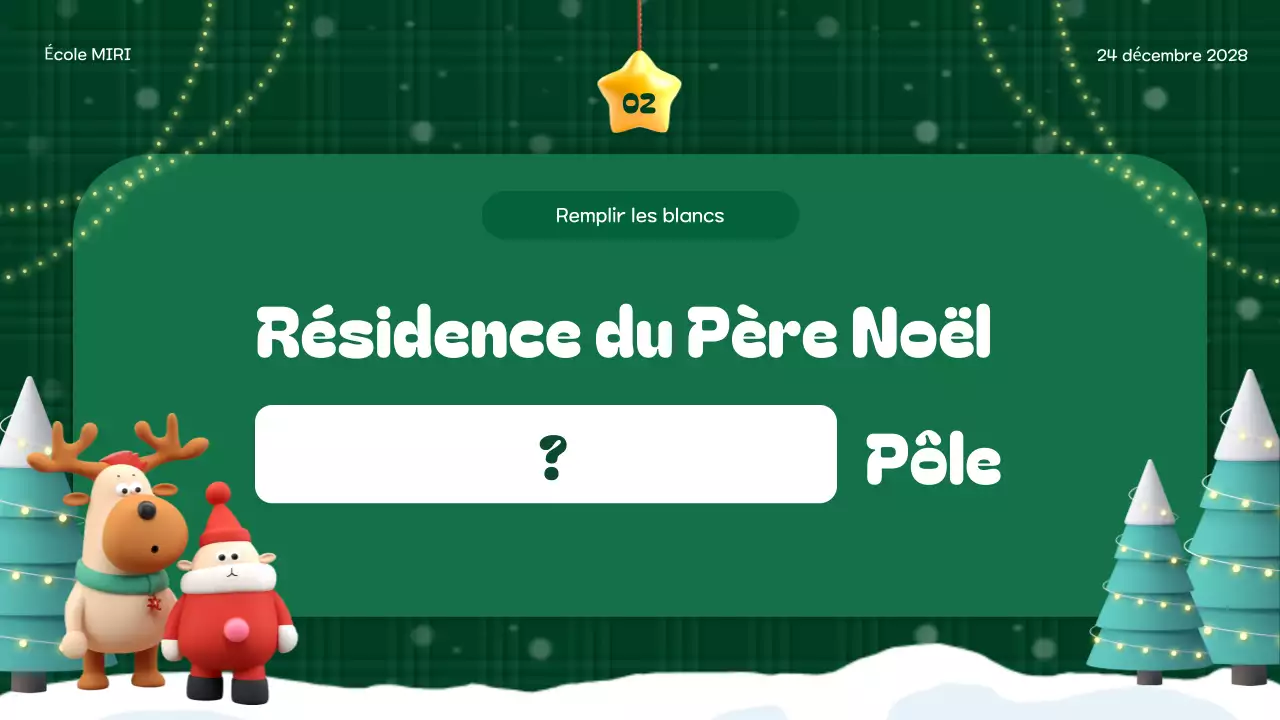 événement festif vert pour les vacances