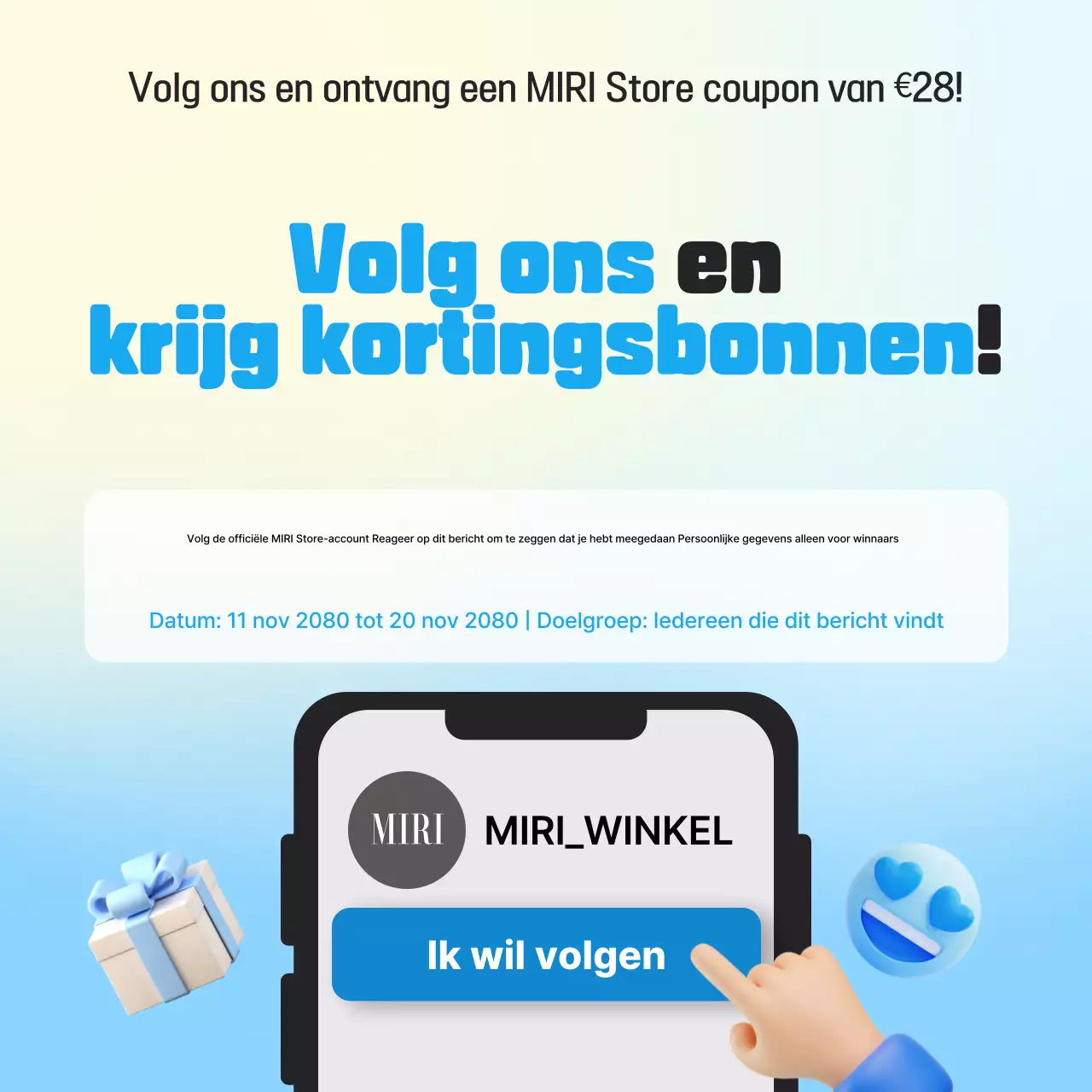 Blue Modern Sociale Media Evenementen