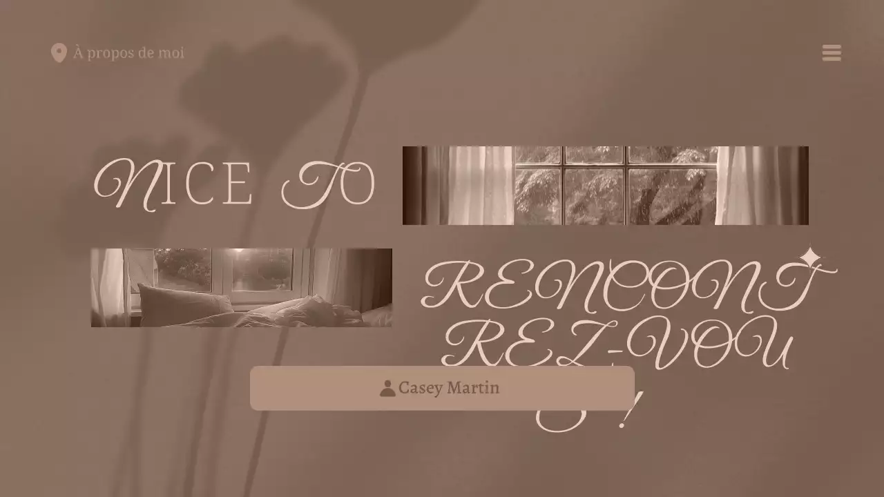 beige profil moderne mise en page