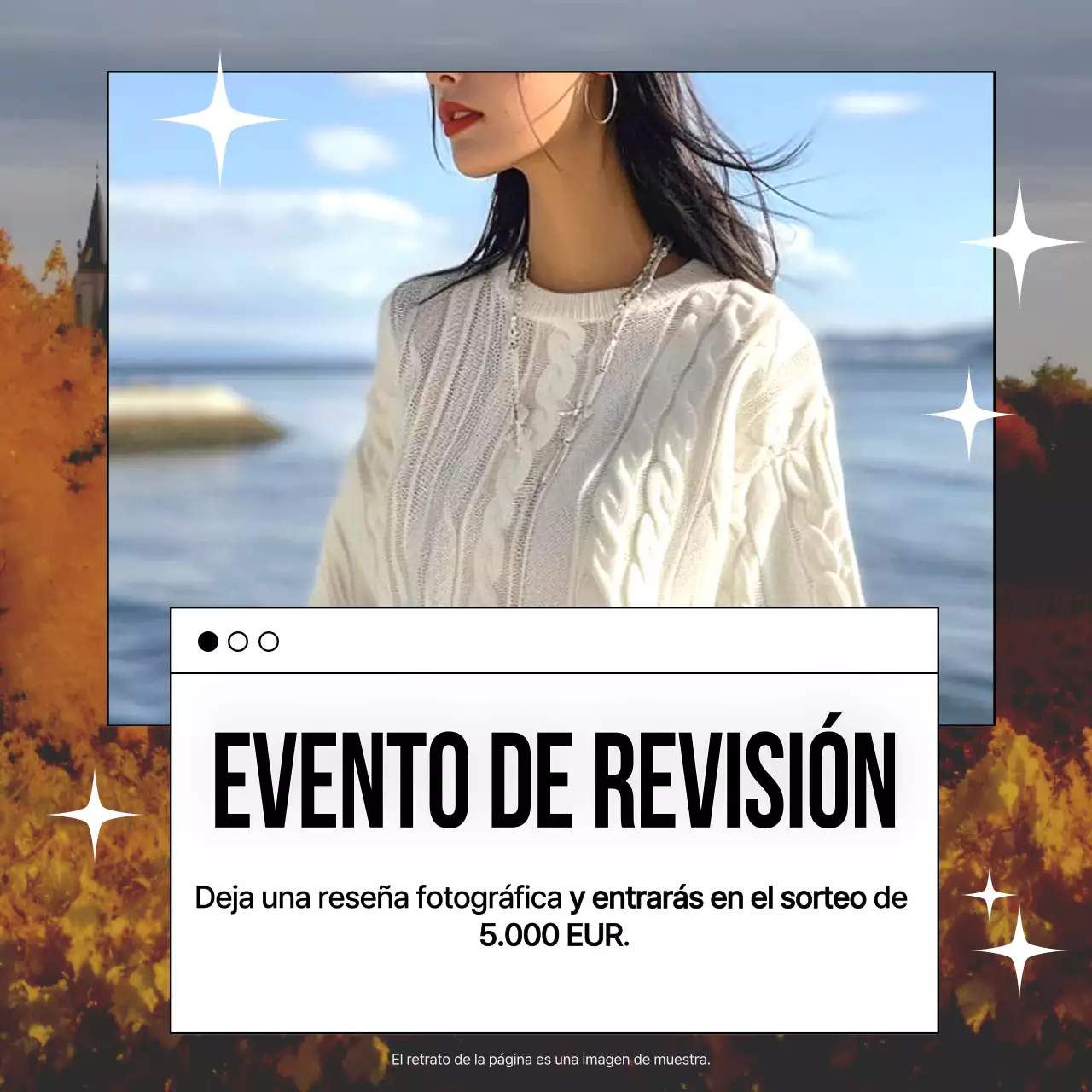 Beige Modern Review Ad