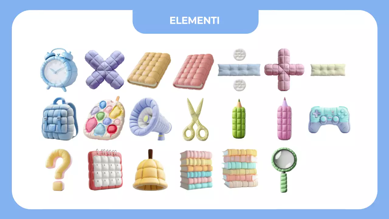 agenda di classe semplice blu